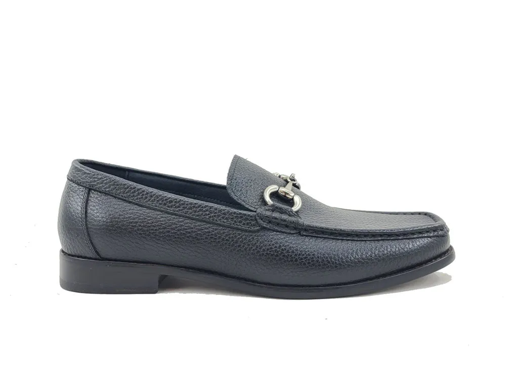 Victor Timeless Buckle Loafer in Leather Sole