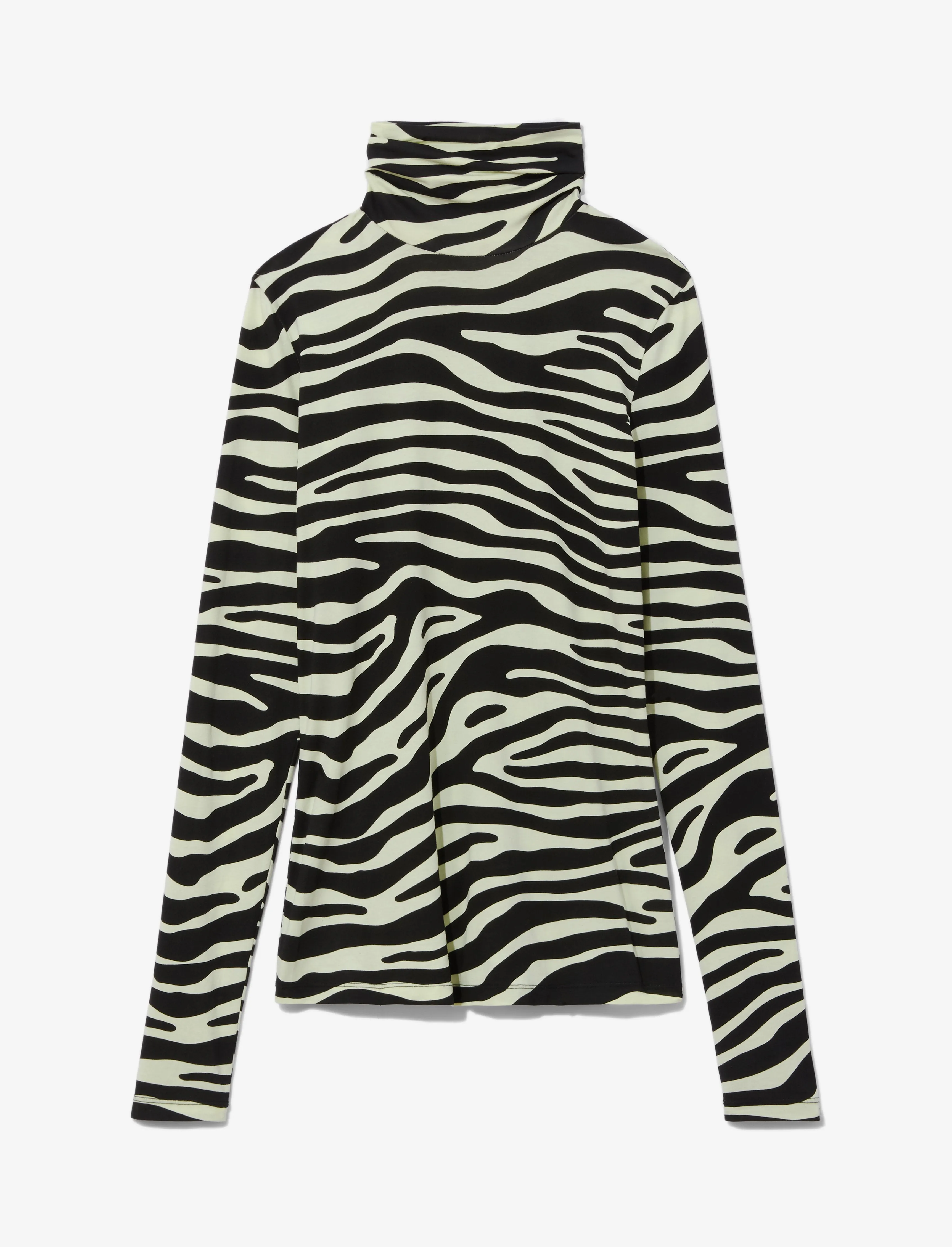 Zebra Print Turtleneck